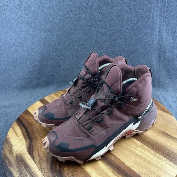 Salomon Cross Hike Mid GTX 2 Women's 9 Waterproof Hiking Shoes Bitter Chocolate - Picture 6 of 12